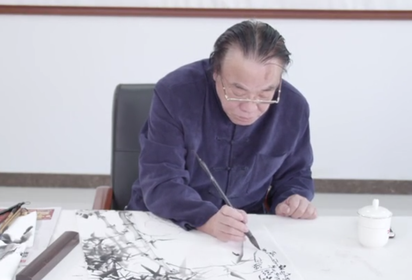 吳澤浩授課怎樣畫《竹》