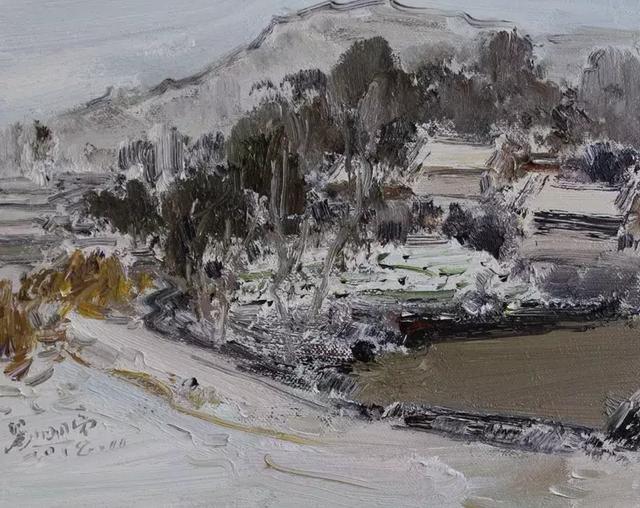 讀落雪無聲 聽一花一世界——油畫家劉明亮近作賞析